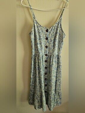 Japna Floral Rayon. Coastal, Summer Sundress, Farmers Market